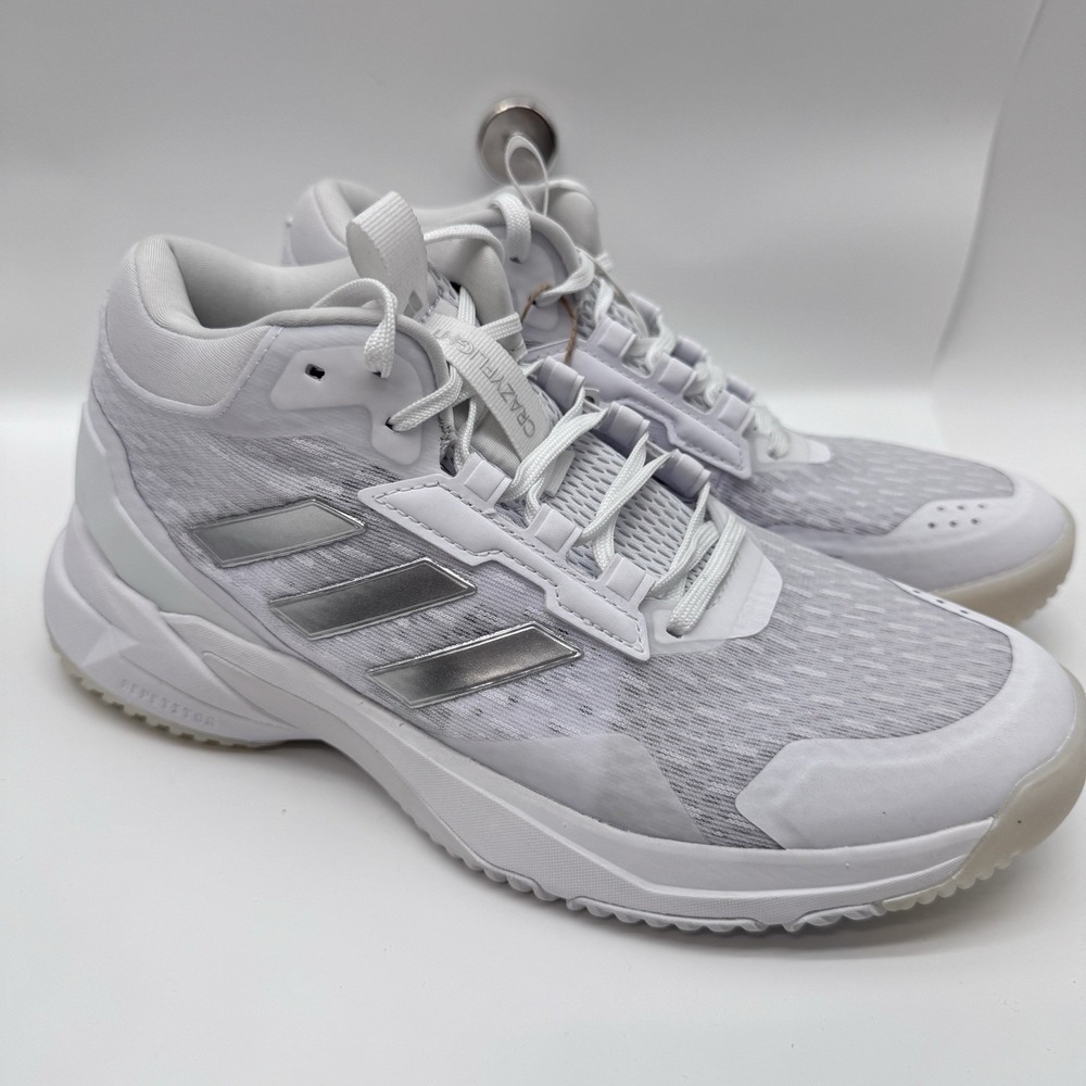 Adidas Crazyflight 6 Mid Women Sz 7 Cloud White Volleyball Court Shoes HP7030